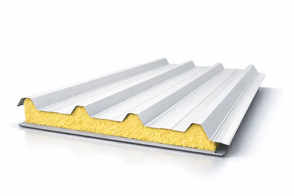 Panel sándwich de cubierta trapezoidal metálico